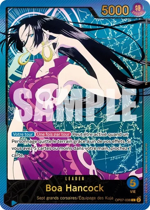 Carte One Piece Boa Hancock OP07-038 · parallèle, extension 500 Years in the Future (sortie anglaise)