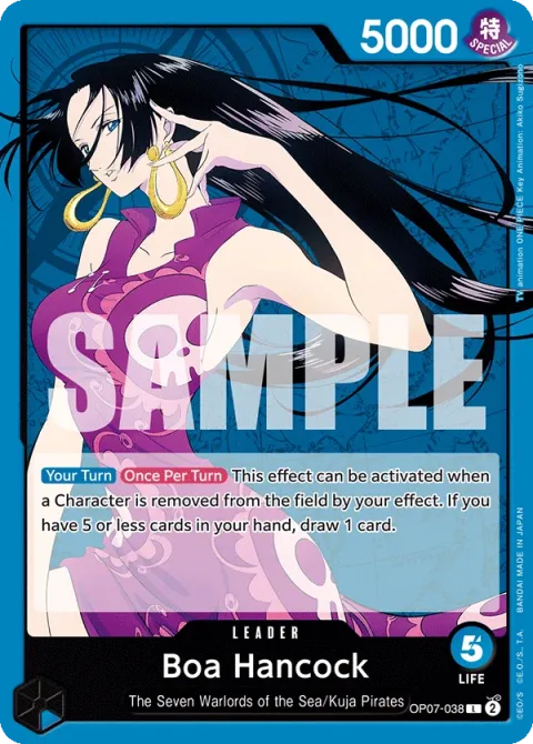 Carte One Piece Boa Hancock OP07-038, extension 500 Years in the Future (sortie anglaise)
