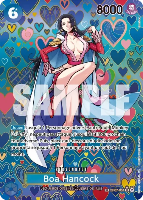 Carte One Piece Boa Hancock OP07-051 · parallèle, extension 500 Years in the Future (sortie anglaise)