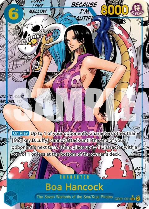 Carte One Piece Boa Hancock OP07-051 · parallèle 2, extension 500 Years in the Future (sortie anglaise)