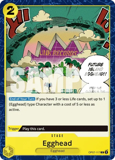 Carte One Piece Egghead OP07-117, extension 500 Years in the Future (sortie anglaise)