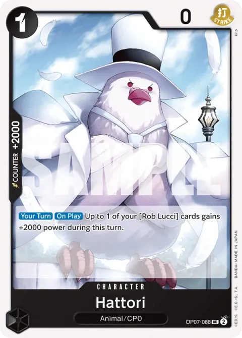 Carte One Piece Hattori OP07-088, extension 500 Years in the Future (sortie anglaise)