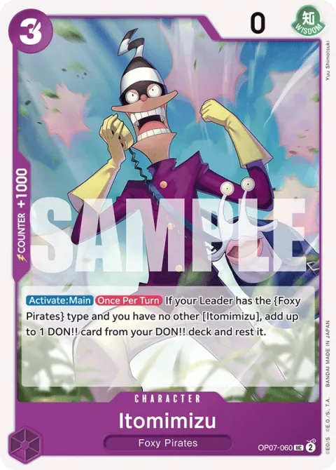 Carte One Piece Itomimizu OP07-060, extension 500 Years in the Future (sortie anglaise)