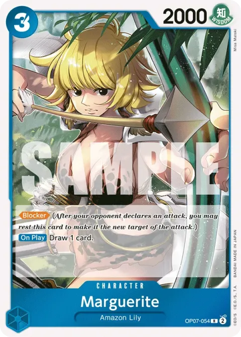 Carte One Piece Marguerite OP07-054, extension 500 Years in the Future (sortie anglaise)