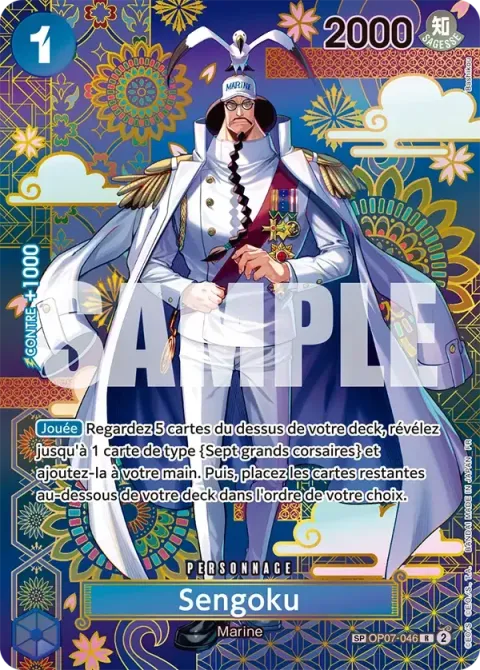 Carte One Piece Sengoku OP07-046 · parallèle, extension 500 Years in the Future (sortie anglaise)