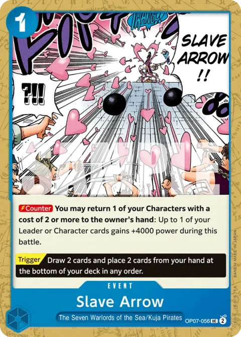 Carte One Piece Slave Arrow OP07-056, extension 500 Years in the Future (sortie anglaise)