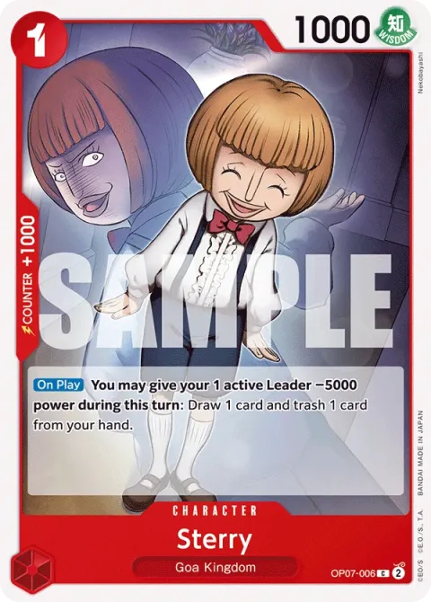 Carte One Piece Sterry OP07-006, extension 500 Years in the Future (sortie anglaise)
