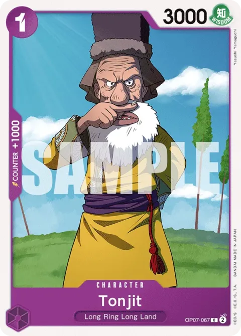 Carte One Piece Tonjit OP07-067, extension 500 Years in the Future (sortie anglaise)