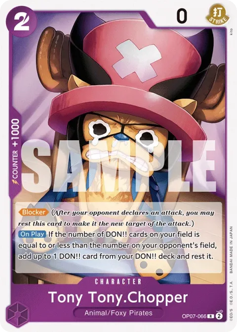 Carte One Piece Tony Tony.Chopper OP07-066, extension 500 Years in the Future (sortie anglaise)