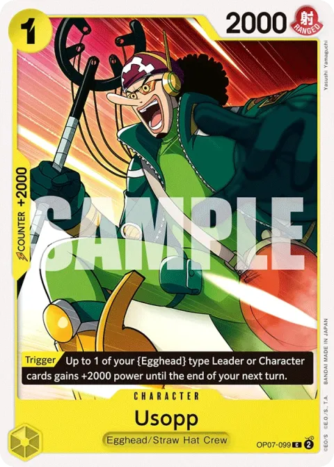Carte One Piece Usopp OP07-099, extension 500 Years in the Future (sortie anglaise)