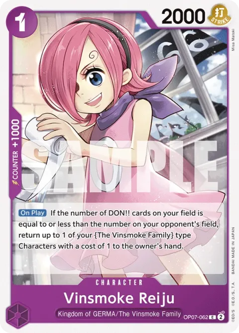 Carte One Piece Vinsmoke Reiju OP07-062, extension 500 Years in the Future (sortie anglaise)