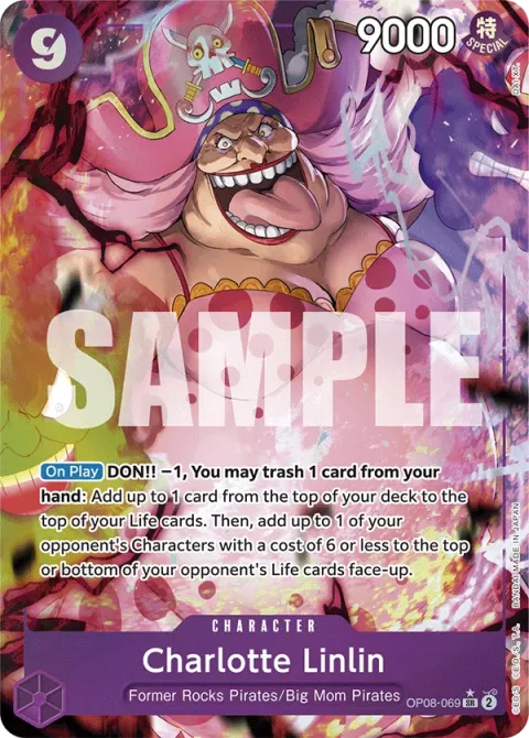 Carte One Piece Charlotte Linlin OP08-069 · parallèle, extension Two Legends (sortie anglaise)