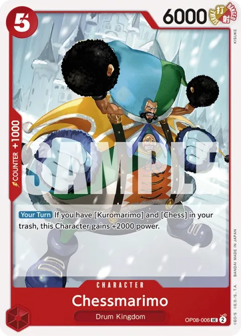 Carte One Piece Chessmarimo OP08-006, extension Two Legends (sortie anglaise)