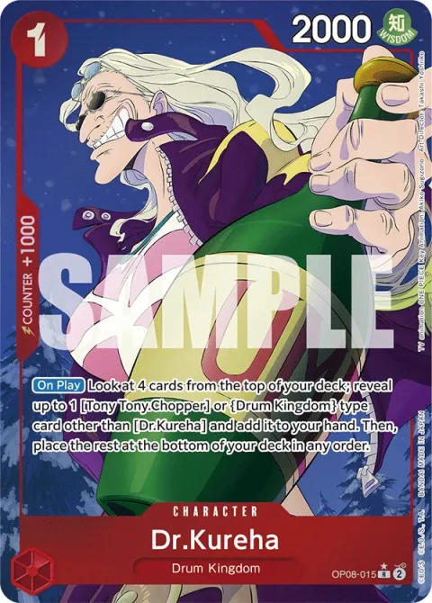Carte One Piece Dr.Kureha OP08-015 · parallèle, extension Two Legends (sortie anglaise)