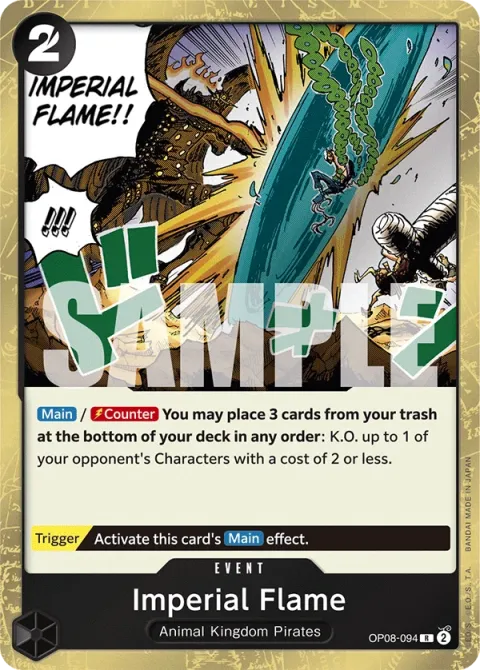 Carte One Piece Imperial Flame OP08-094, extension Two Legends (sortie anglaise)