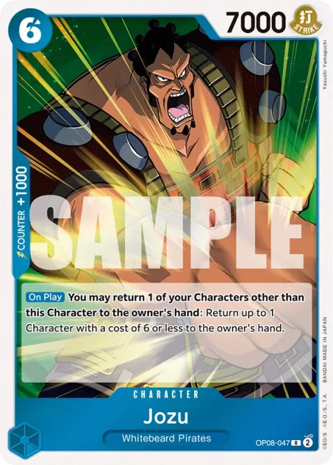 Carte One Piece Jozu OP08-047, extension Two Legends (sortie anglaise)