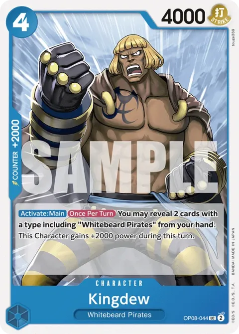 Carte One Piece Kingdew OP08-044, extension Two Legends (sortie anglaise)