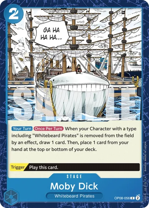 Carte One Piece Moby Dick OP08-056, extension Two Legends (sortie anglaise)