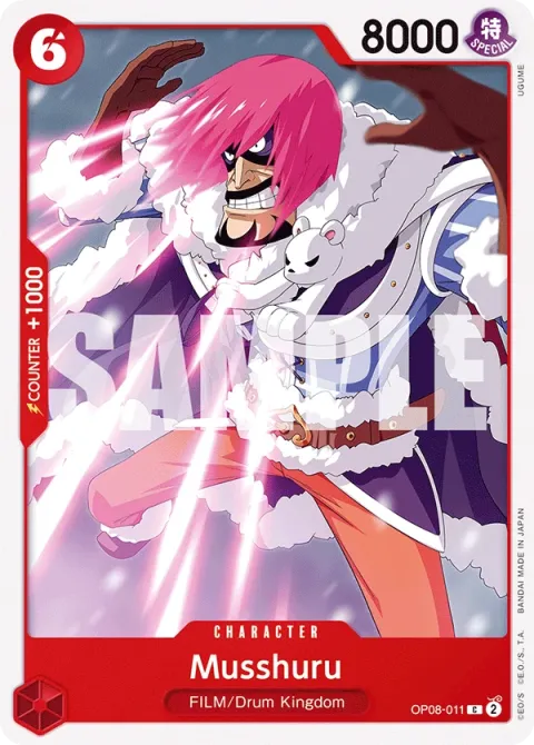 Carte One Piece Musshuru OP08-011, extension Two Legends (sortie anglaise)