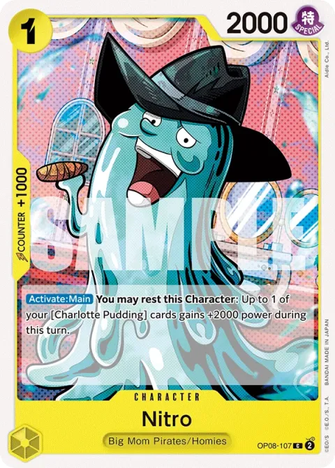 Carte One Piece Nitro OP08-107, extension Two Legends (sortie anglaise)