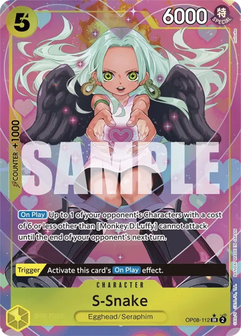 Carte One Piece S-Snake OP08-112 · parallèle, extension Two Legends (sortie anglaise)