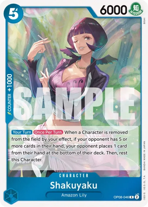 Carte One Piece Shakuyaku OP08-046, extension Two Legends (sortie anglaise)