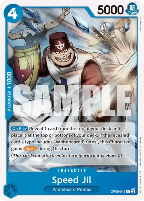 Carte One Piece Speed Jil OP08-049, extension Two Legends (sortie anglaise)