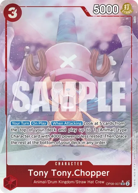 Carte One Piece Tony Tony.Chopper OP08-007 · parallèle, extension Two Legends (sortie anglaise)