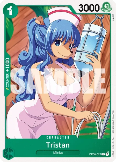 Carte One Piece Tristan OP08-027, extension Two Legends (sortie anglaise)