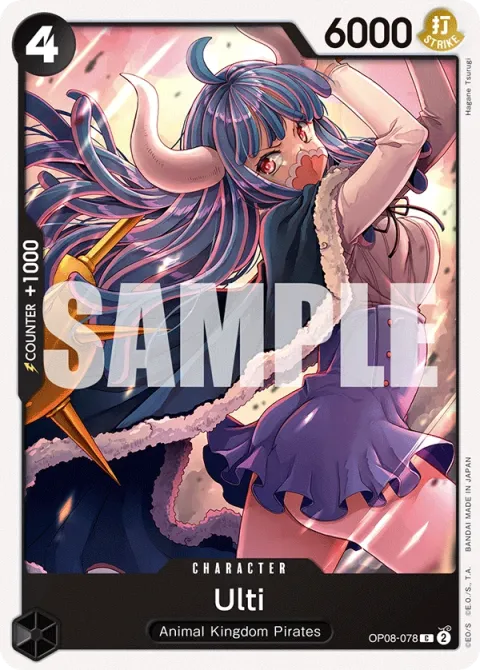 Carte One Piece Ulti OP08-078, extension Two Legends (sortie anglaise)