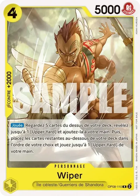 Carte One Piece Wiper OP08-110 · parallèle, extension Two Legends (sortie anglaise)