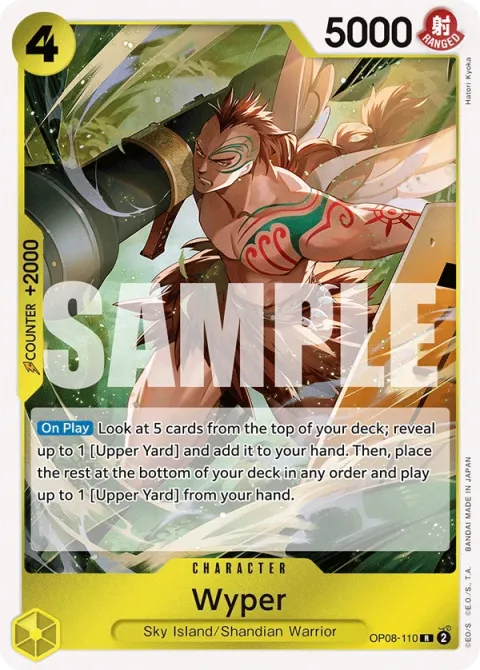 Carte One Piece Wyper OP08-110, extension Two Legends (sortie anglaise)