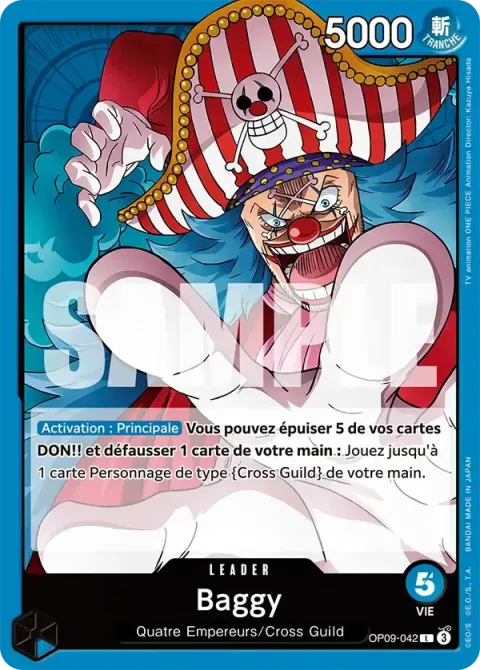 Carte One Piece Baggy OP09-042, extension Les nouveaux empereurs