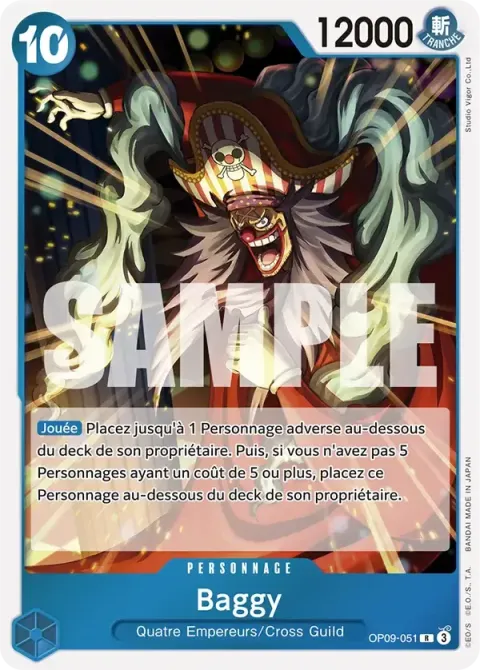 Carte One Piece Baggy OP09-051, extension Les nouveaux empereurs