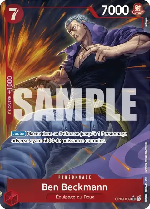 Carte One Piece Ben Beckmann OP09-009 · parallèle, extension Les nouveaux empereurs