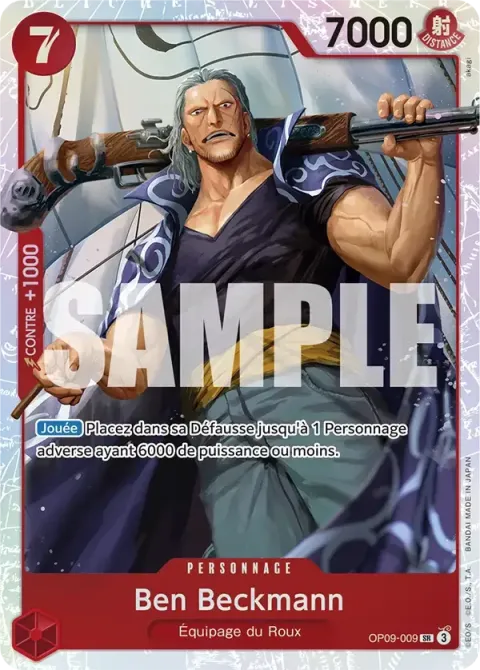 Carte One Piece Ben Beckmann OP09-009, extension Les nouveaux empereurs
