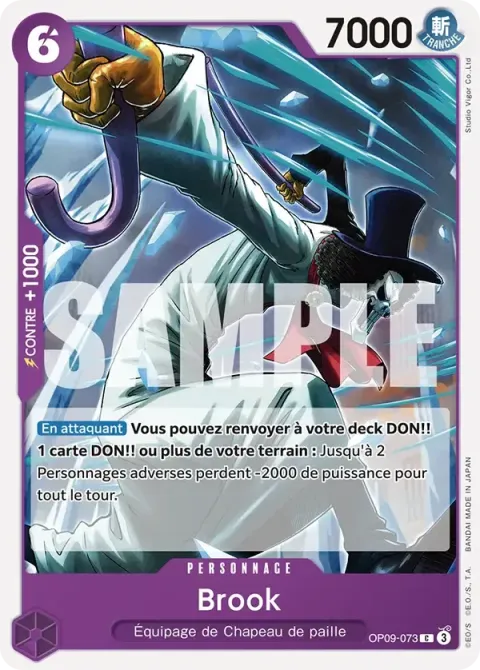 Carte One Piece Brook OP09-073, extension Les nouveaux empereurs