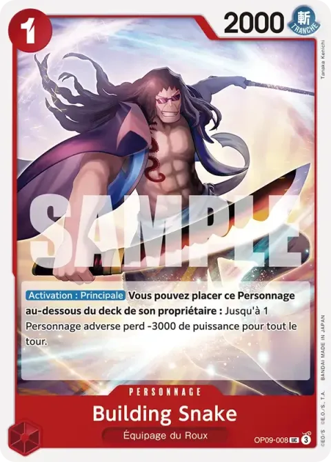 Carte One Piece Building Snake OP09-008, extension Les nouveaux empereurs