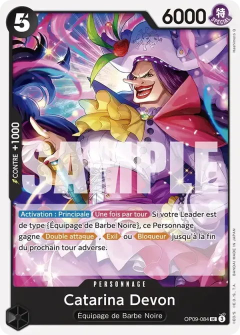 Carte One Piece Catarina Devon OP09-084, extension Les nouveaux empereurs