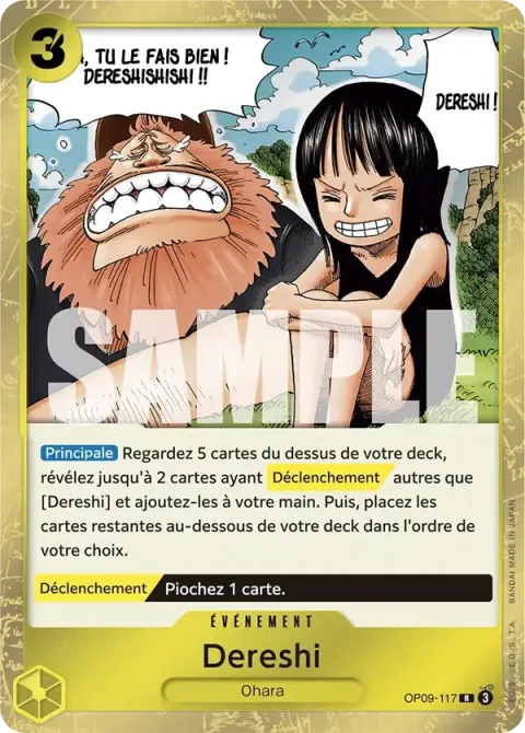 Carte One Piece Dereshi OP09-117, extension Les nouveaux empereurs
