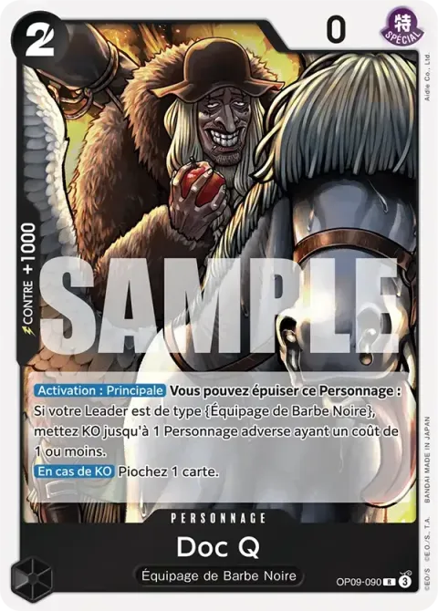 Carte One Piece Doc Q OP09-090, extension Les nouveaux empereurs