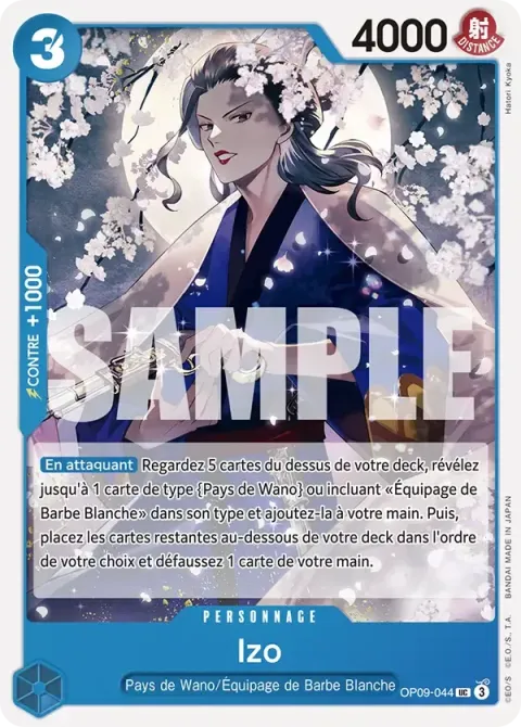 Carte One Piece Izo OP09-044, extension Les nouveaux empereurs