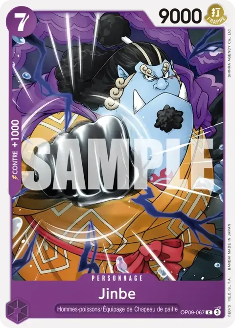 Carte One Piece Jinbe OP09-067, extension Les nouveaux empereurs