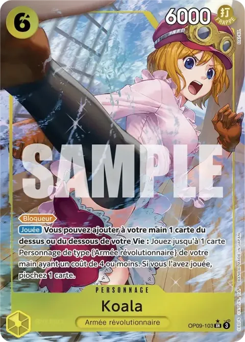 Carte One Piece Koala OP09-103 · parallèle, extension Les nouveaux empereurs