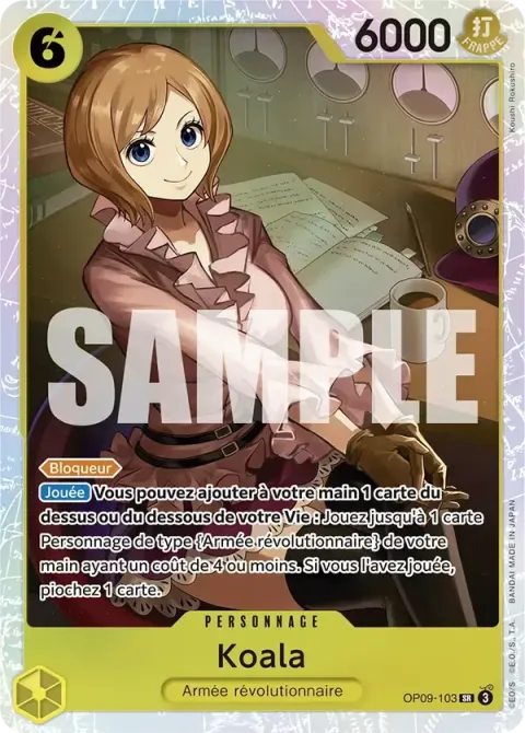 Carte One Piece Koala OP09-103, extension Les nouveaux empereurs