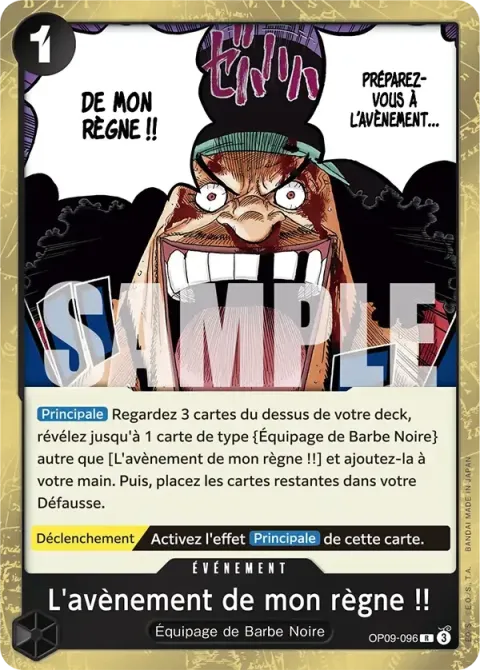 Carte One Piece L’avènement de mon règne !! OP09-096, extension Les nouveaux empereurs