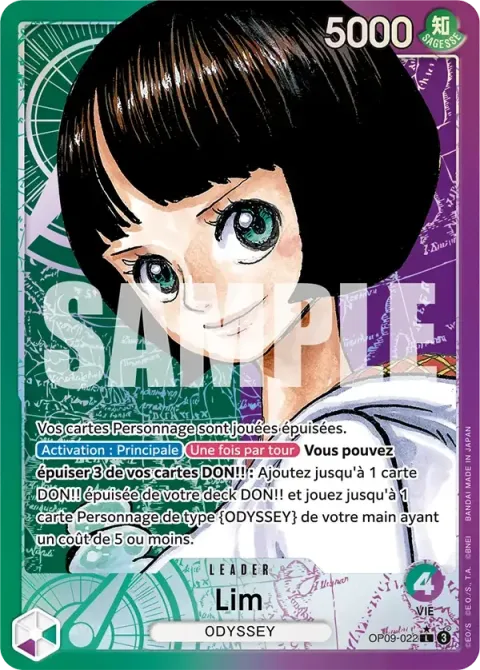 Carte One Piece Lim OP09-022 · parallèle, extension Les nouveaux empereurs