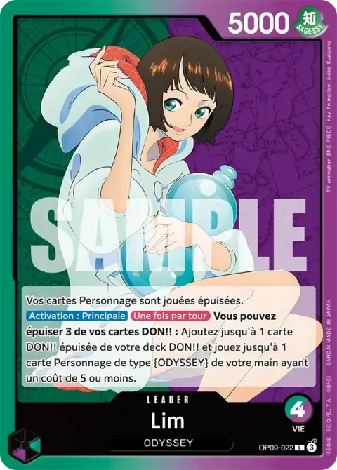 Carte One Piece Lim OP09-022, extension Les nouveaux empereurs