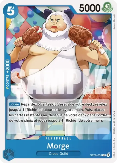 Carte One Piece Morge OP09-053, extension Les nouveaux empereurs