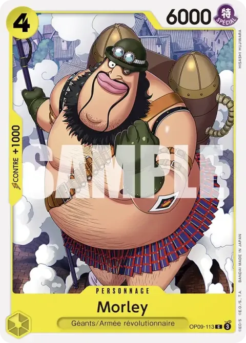 Carte One Piece Morley OP09-113, extension Les nouveaux empereurs